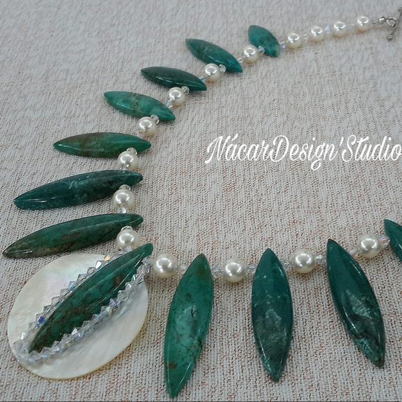 NWT Genuine Turquoise Necklace Set - Picture 7 of 12